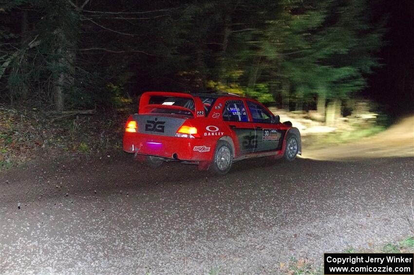 George Plsek / Krista Skucas Mitsubishi Lancer WRC on SS7, Bob Lake S-N II.