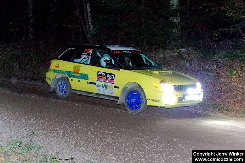 Greg Healey / Cindy Krolikowski Subaru Impeza Outback Sport on SS7, Bob Lake S-N II.