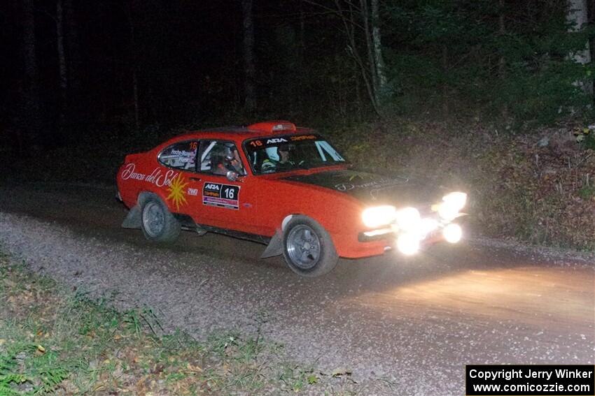 Mike Hurst / Michel Hoche-Mong Ford Capri on SS7, Bob Lake S-N II.