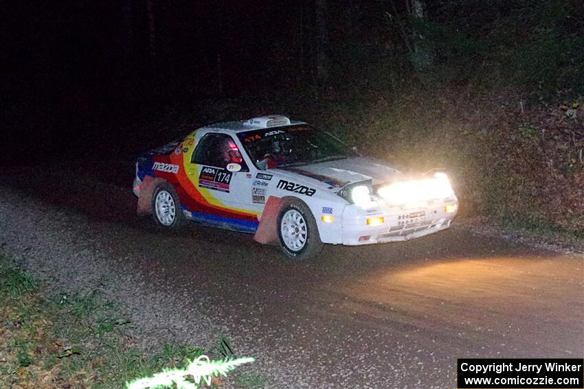 Kevin Schmidt / Kyle Roberts Mazda RX-7 on SS7, Bob Lake S-N II.