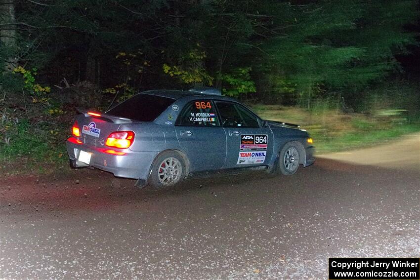 Vivian Campbell / Michael Hordijk Subaru Impreza on SS7, Bob Lake S-N II.