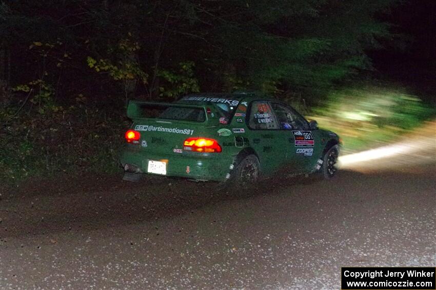 Geoff Weide / Derric Throne Subaru Impreza on SS7, Bob Lake S-N II.