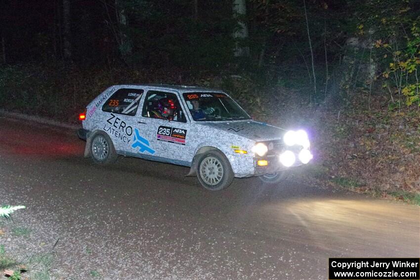 Mark Rokus / Tabitha Lohr VW GTI on SS7, Bob Lake S-N II.