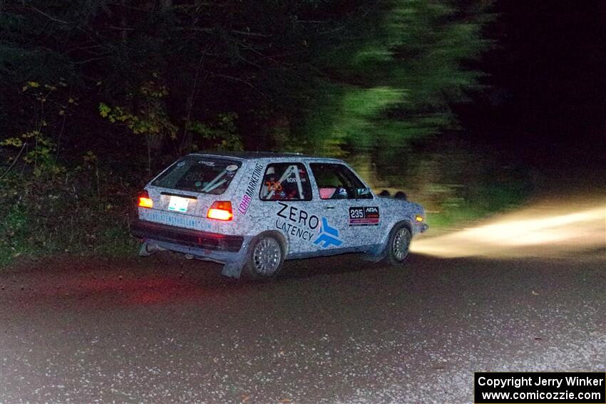 Mark Rokus / Tabitha Lohr VW GTI on SS7, Bob Lake S-N II.