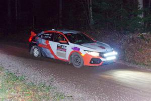 John Sharps / Paul Hubers Honda Civic on SS7, Bob Lake S-N II.