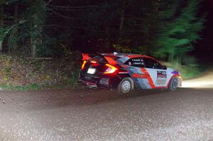 John Sharps / Paul Hubers Honda Civic on SS7, Bob Lake S-N II.