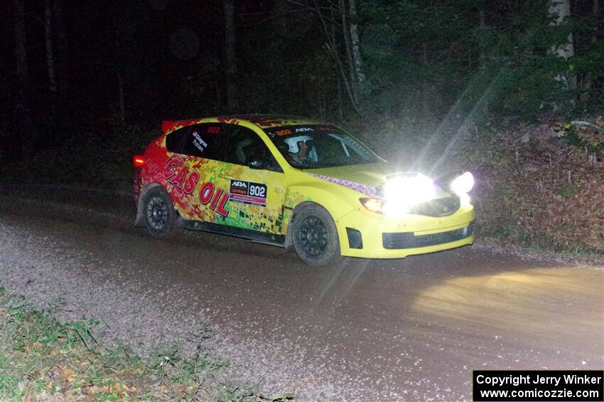 Scott Putnam / Katie Gingras Subaru WRX STi on SS7, Bob Lake S-N II.