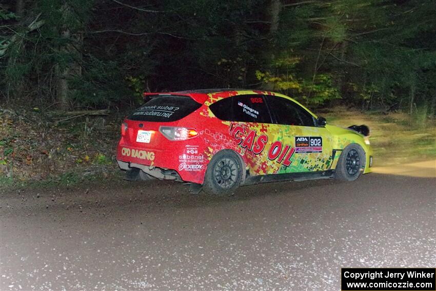 Scott Putnam / Katie Gingras Subaru WRX STi on SS7, Bob Lake S-N II.