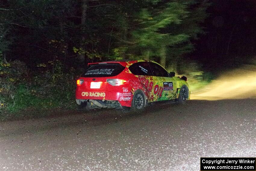 Scott Putnam / Katie Gingras Subaru WRX STi on SS7, Bob Lake S-N II.