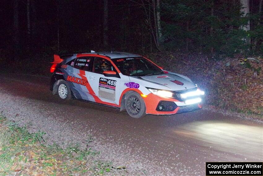 John Sharps / Paul Hubers Honda Civic on SS7, Bob Lake S-N II.