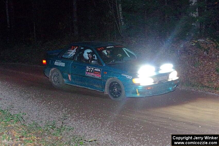 Kyle Turner / Kevin Turner Subaru Impreza on SS7, Bob Lake S-N II.