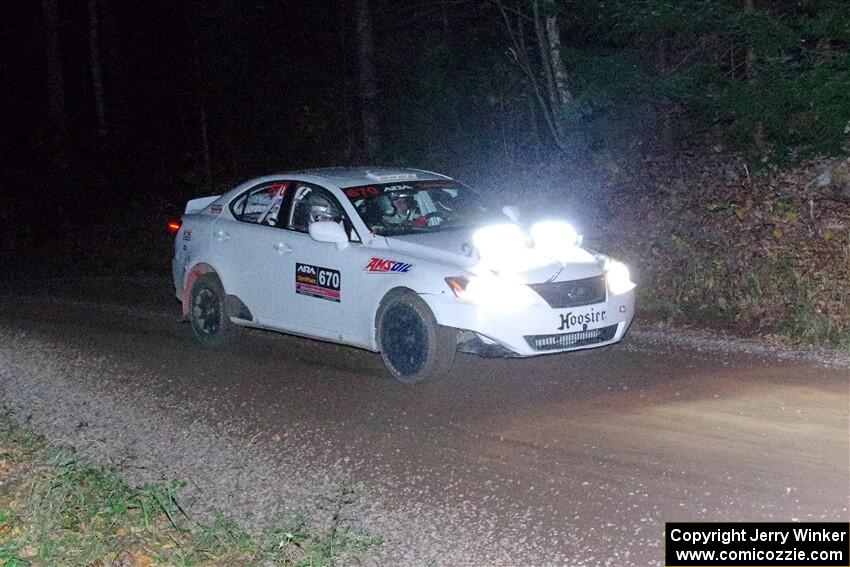 Michael Eckstein / Dylan Whittaker Lexus IS250 on SS7, Bob Lake S-N II.