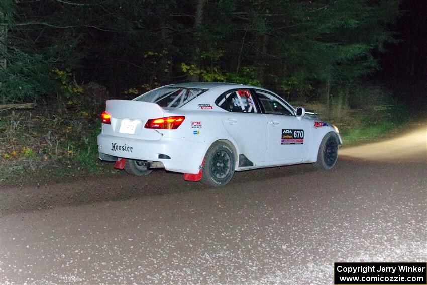 Michael Eckstein / Dylan Whittaker Lexus IS250 on SS7, Bob Lake S-N II.