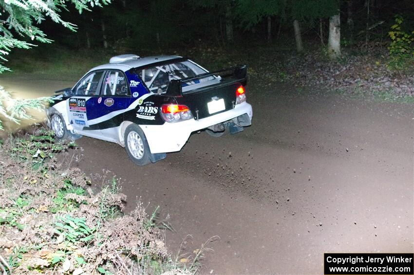 Brad Hayosh / Neil Moser Subaru WRX STi on SS7, Bob Lake S-N II.