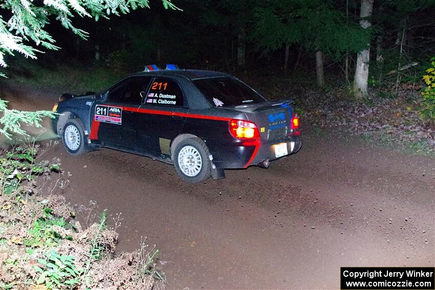 Andrew Dustman / Michael Claiborne Subaru WRX on SS7, Bob Lake S-N II.