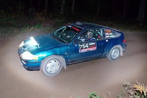 Burke Davis / Mohammad Salehi Honda CRX on SS7, Bob Lake S-N II.