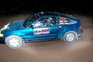 Burke Davis / Mohammad Salehi Honda CRX on SS7, Bob Lake S-N II.