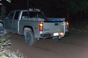 A GMC Sierra pickup sweeps SS7, Bob Lake S-N II.