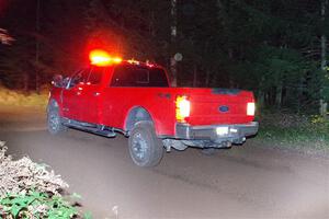 A Ford F-150 pickup sweeps SS7, Bob Lake S-N II.