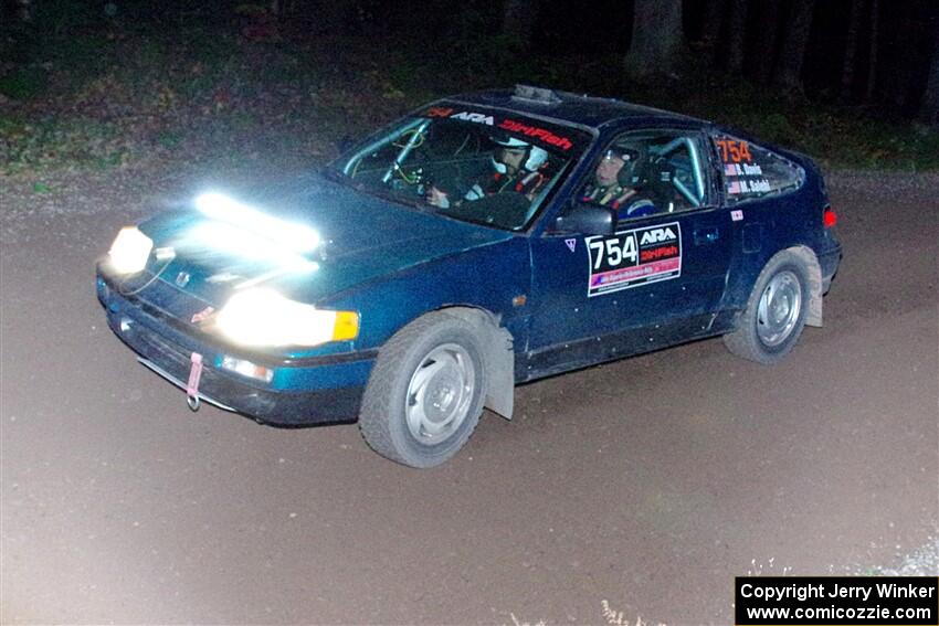 Burke Davis / Mohammad Salehi Honda CRX on SS7, Bob Lake S-N II.