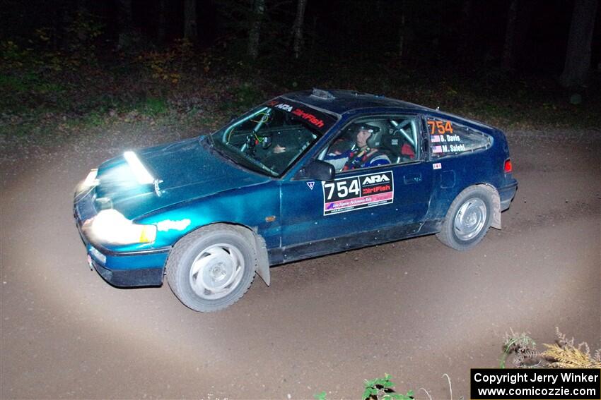 Burke Davis / Mohammad Salehi Honda CRX on SS7, Bob Lake S-N II.