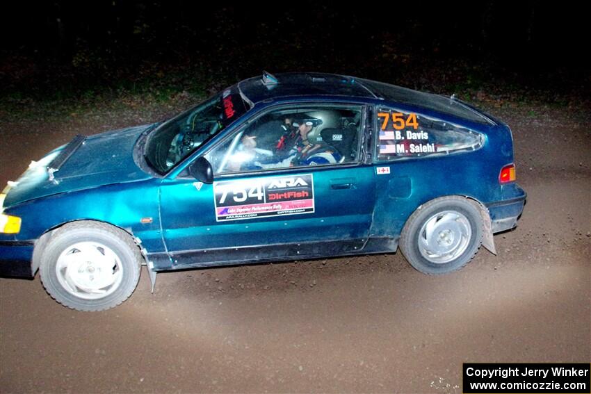 Burke Davis / Mohammad Salehi Honda CRX on SS7, Bob Lake S-N II.