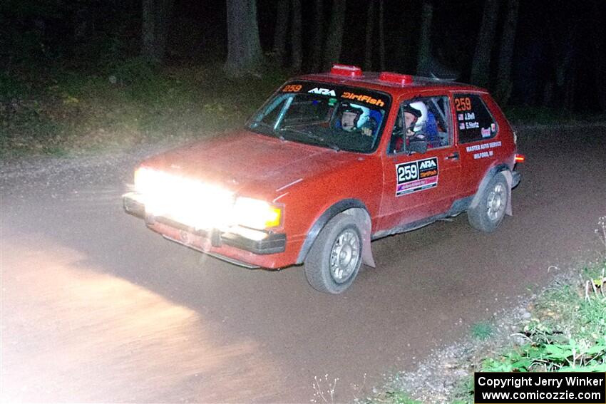 Jacob Bell / Steve Hertz VW GTI on SS7, Bob Lake S-N II.