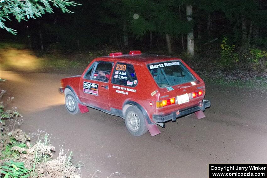 Jacob Bell / Steve Hertz VW GTI on SS7, Bob Lake S-N II.