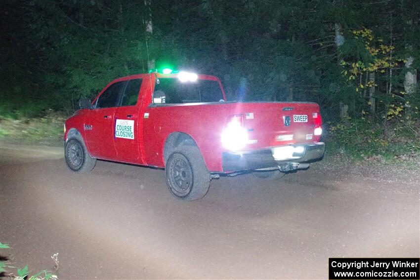 A Dodge Ram 1500 pickup sweeps SS7, Bob Lake S-N II.