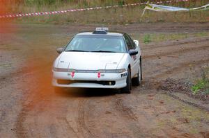 The '0' car, a Mitshibishi Exclipse GSX, on SS9, Silver-Arvon I.