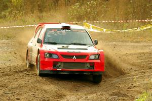 George Plsek / Krista Skucas Mitsubishi Lancer WRC on SS9, Silver-Arvon I.