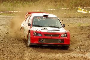 George Plsek / Krista Skucas Mitsubishi Lancer WRC on SS9, Silver-Arvon I.