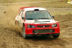 George Plsek / Krista Skucas Mitsubishi Lancer WRC on SS9, Silver-Arvon I.