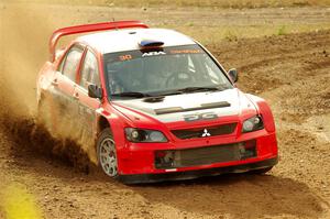 George Plsek / Krista Skucas Mitsubishi Lancer WRC on SS9, Silver-Arvon I.