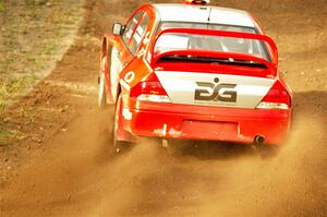 George Plsek / Krista Skucas Mitsubishi Lancer WRC on SS9, Silver-Arvon I.