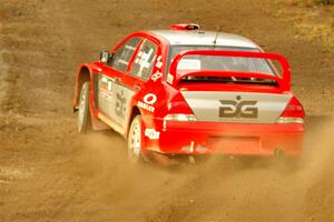 George Plsek / Krista Skucas Mitsubishi Lancer WRC on SS9, Silver-Arvon I.