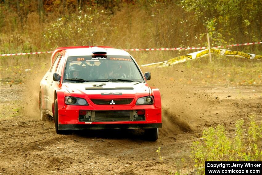 George Plsek / Krista Skucas Mitsubishi Lancer WRC on SS9, Silver-Arvon I.