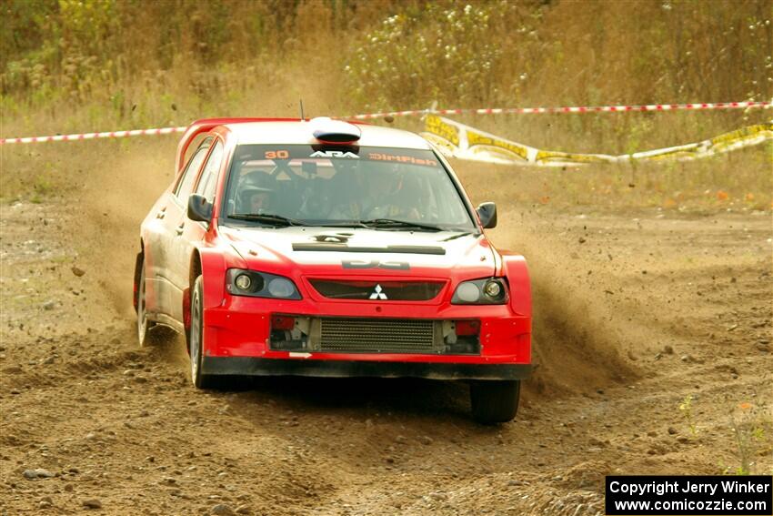 George Plsek / Krista Skucas Mitsubishi Lancer WRC on SS9, Silver-Arvon I.