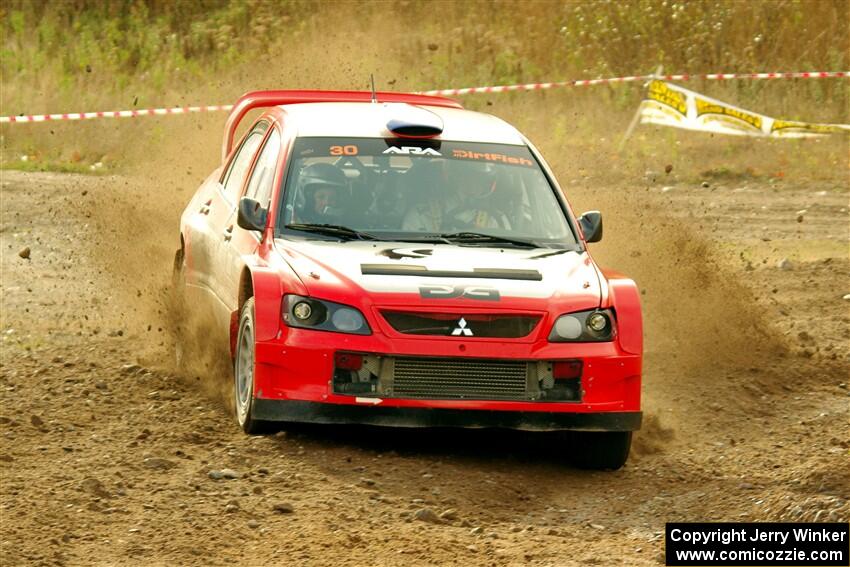 George Plsek / Krista Skucas Mitsubishi Lancer WRC on SS9, Silver-Arvon I.