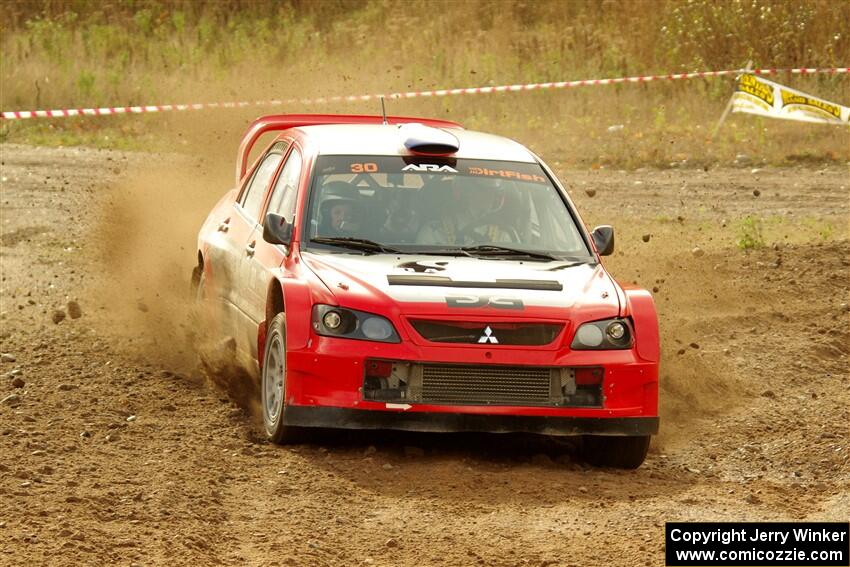 George Plsek / Krista Skucas Mitsubishi Lancer WRC on SS9, Silver-Arvon I.