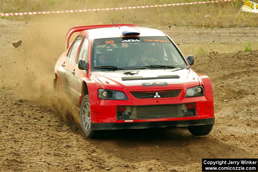 George Plsek / Krista Skucas Mitsubishi Lancer WRC on SS9, Silver-Arvon I.