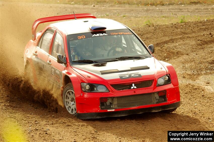 George Plsek / Krista Skucas Mitsubishi Lancer WRC on SS9, Silver-Arvon I.