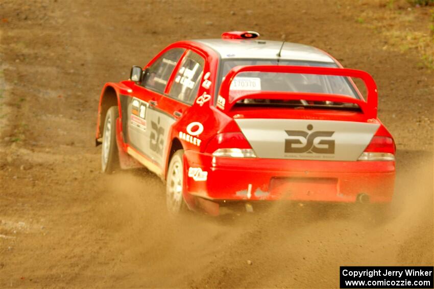 George Plsek / Krista Skucas Mitsubishi Lancer WRC on SS9, Silver-Arvon I.