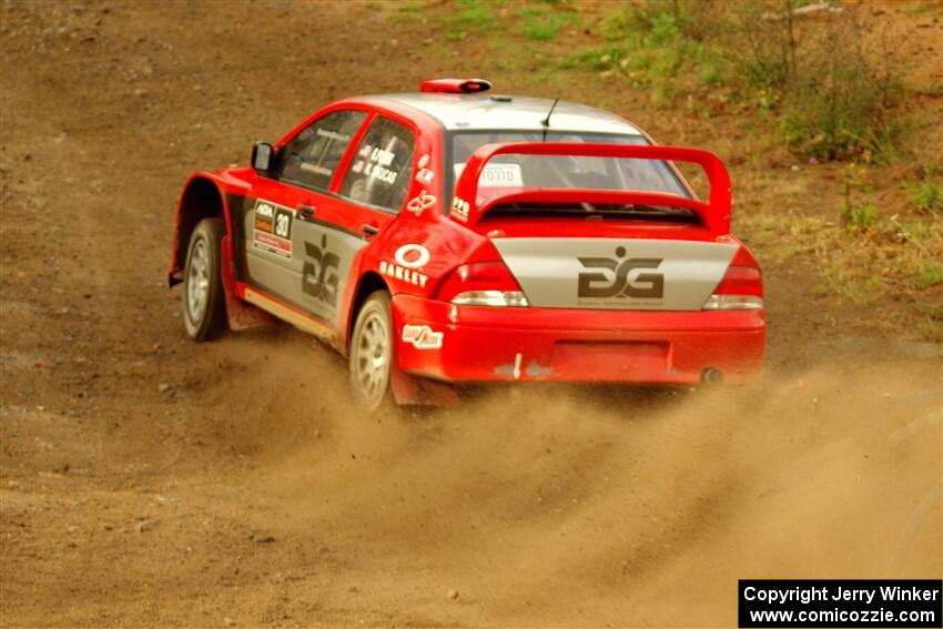 George Plsek / Krista Skucas Mitsubishi Lancer WRC on SS9, Silver-Arvon I.