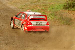 George Plsek / Krista Skucas Mitsubishi Lancer WRC on SS9, Silver-Arvon I.