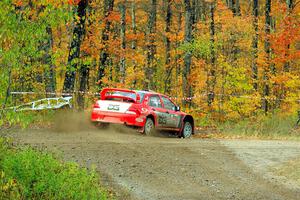 George Plsek / Krista Skucas Mitsubishi Lancer WRC on SS9, Silver-Arvon I.