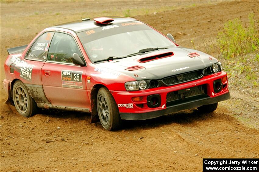 Mark Piatkowski / Aaron Crescenti Subaru Impreza 2.5RS on SS9, Silver-Arvon I.