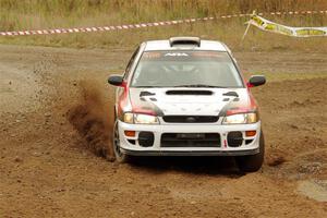 Chris Barribeau / Alex Ferencz Subaru Impreza RS on SS9, Silver-Arvon I.