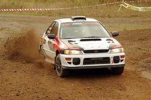 Chris Barribeau / Alex Ferencz Subaru Impreza RS on SS9, Silver-Arvon I.