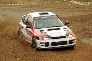 Chris Barribeau / Alex Ferencz Subaru Impreza RS on SS9, Silver-Arvon I.